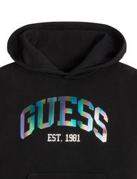 Guess Sweat-shirt à capuche noir Enfant Garçon — immagine 2