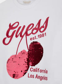 Guess Felpa Giroccollo Bianca Bambine Ragazze — immagine 2