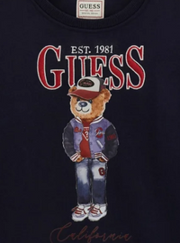 Guess Felpa Girocollo Con Stampe Nera Bambine Ragazze — immagine 3