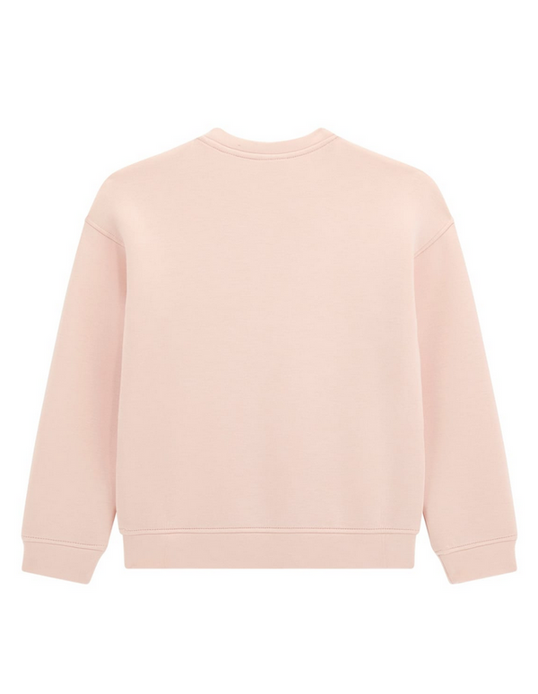 Guess Felpa Giroccollo Rosa Bambine Ragazze