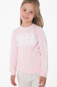 Guess Kids Sweat-shirt Col Rond Rose Enfant — immagine 1