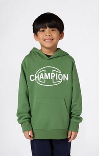 Champion Graphic Felpa Con Cappuccio Verde  Bambini Ragazzi — immagine 2