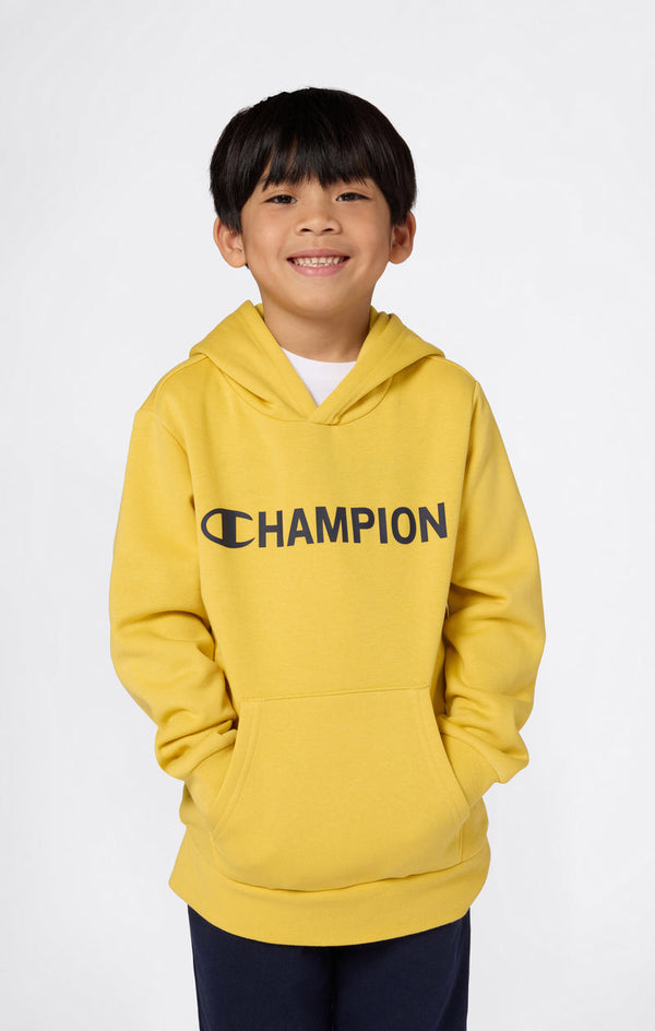 Champion Graphic Felpa Con Cappuccio Gialla  Bambini Ragazzi