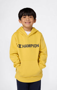 Champion Graphic Felpa Con Cappuccio Gialla  Bambini Ragazzi — immagine 2