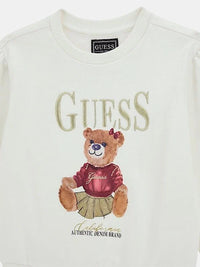 Guess Kids Felpa Girocollo Bianca Bambina — immagine 3