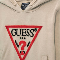 Guess Kids Sweat-shirt à Capuche Beige Rouge Enfants — immagine 3