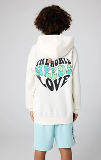 Champion Eco Future Sweat à Capuche Blanc avec Imprimés Enfants — immagine 3