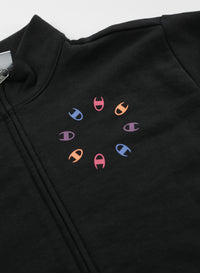 Sweat zippé Champion Graphic noir pour fille — immagine 2