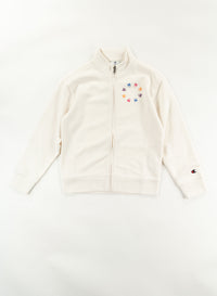 Champion Graphic Sweatshirt Zippé Blanc Fille — immagine 1