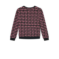 Guess Kids Sweat-shirt Col Rond Noir Rose Enfants Filles — immagine 2