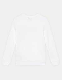 Guess Ls Active Wear Sweat-shirt col rond blanc rose bébé fille — immagine 3