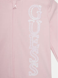 Guess Kids Sweat à capuche à paillettes rose pour fille — immagine 2
