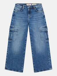 JEANS CARGO GUESS AVEC GRANDES POCHES SUR LES JAMBES, RÉGLABLE À LA TAILLE — immagine 1