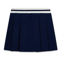 GUESS JUPE PLISSÉE BLEUE AVEC RESSORT BLANC BLEU — immagine 2