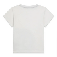 GUESS T-SHIRT MANCHES COURTES BLANCHE AVEC ÉCRITURES BLEUES ET AZUR — immagine 2