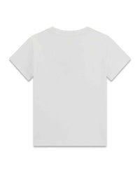 GUESS T-SHIRT MANICA CORTA BIANCA CON SCRITTA RICAMATA — immagine 2
