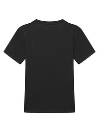 GUESS T-SHIRT MANICA CORTA NERA CON TOPPA LOGO CLASSICO PICCOLO — immagine 2