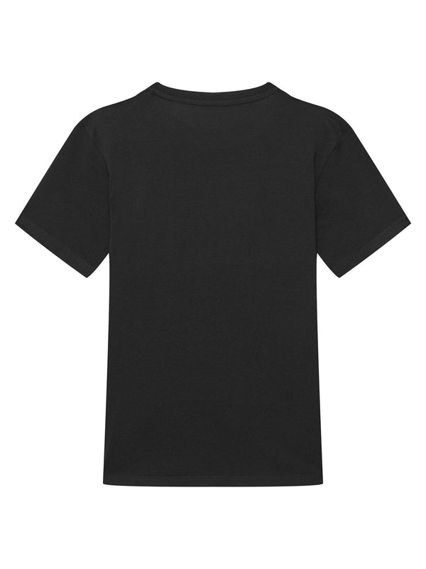 GUESS T-SHIRT MANICA CORTA NERA CON TOPPA LOGO CLASSICO PICCOLO