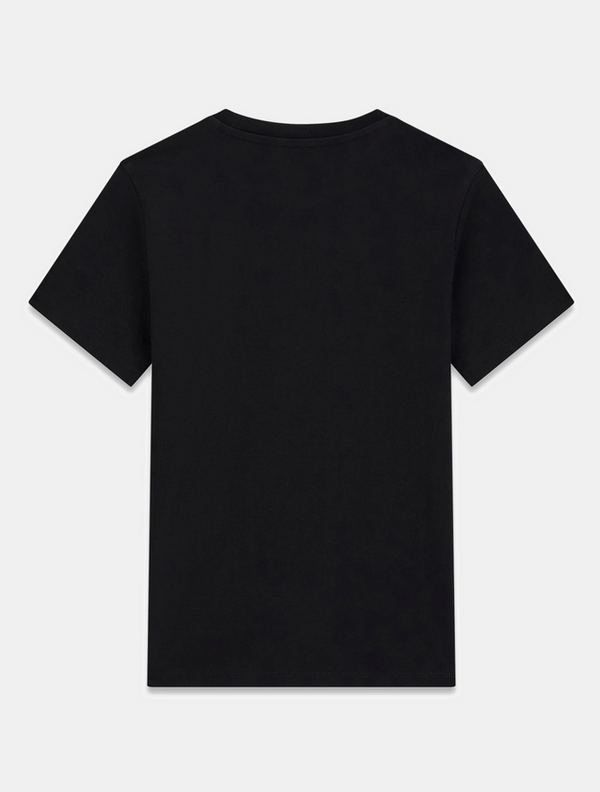 GUESS T-SHIRT MANICA CORTA NERA CON LOGO PICCOLO NERO