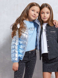 Guess Kids Blouson Argent Fille — immagine 3