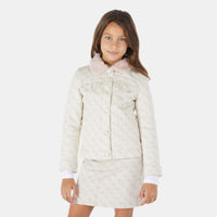 Guess Giubbotto Beige Rosa Bambina — immagine 3