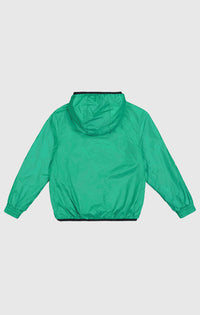 Champion Hooded Giacca a Vento Con Cappuccio Verde Bambino — immagine 2
