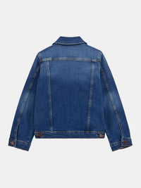 Guess Kids Veste en jean bleu Enfants — immagine 2