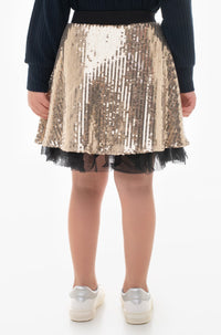 Guess Kids Jupe Noire Or Fille — immagine 3