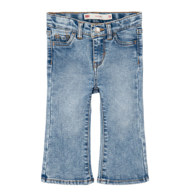 Levi's 726 Flare Happy Camper Jeans Blu Denim Bambina