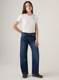 Levi's Wide Leg Jeans Dark Blu Denim Bambine — immagine 3