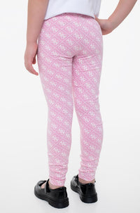 Guess Kids Leggings Rosa Bianchi Bambina — immagine 2