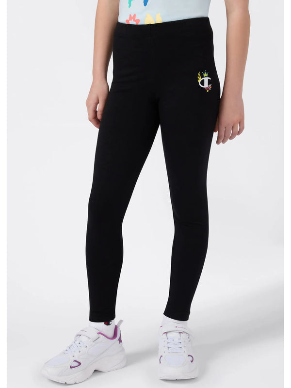 Champion Graphic Leggings Nero Bambine Ragazze