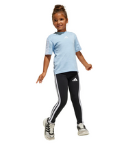 Adidas Legging 3-Stripes Essential Noir Blanc Fille — immagine 3