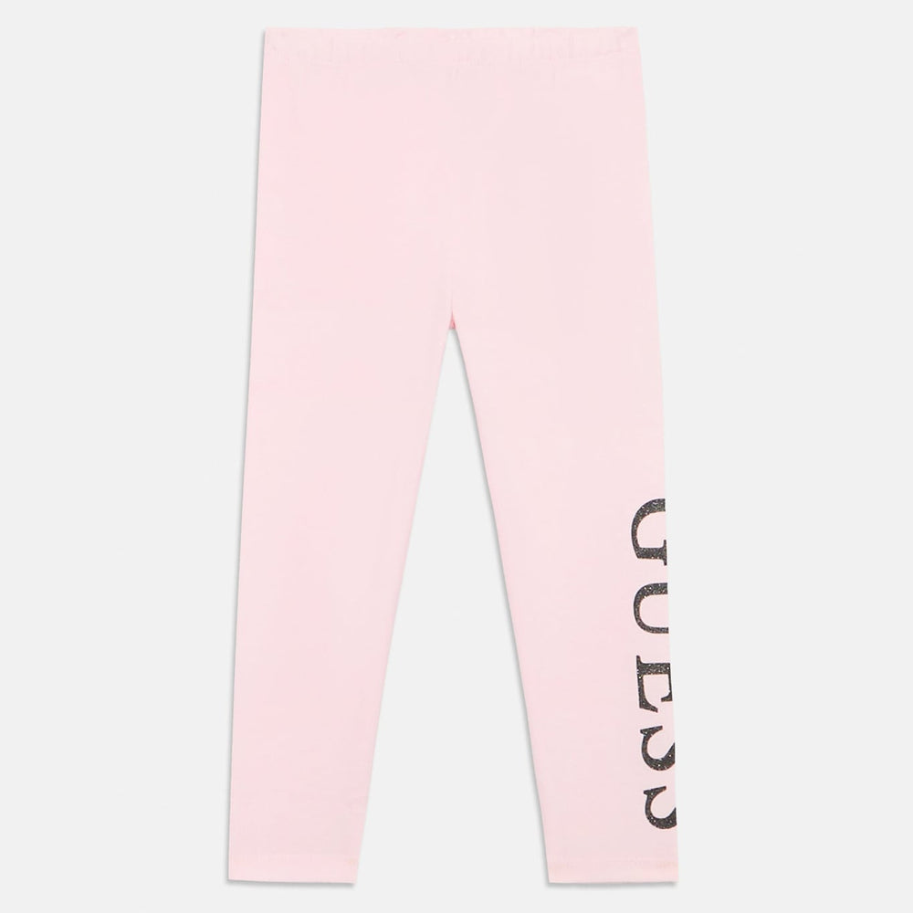 Guess Leggings Rosa Nero Bambina