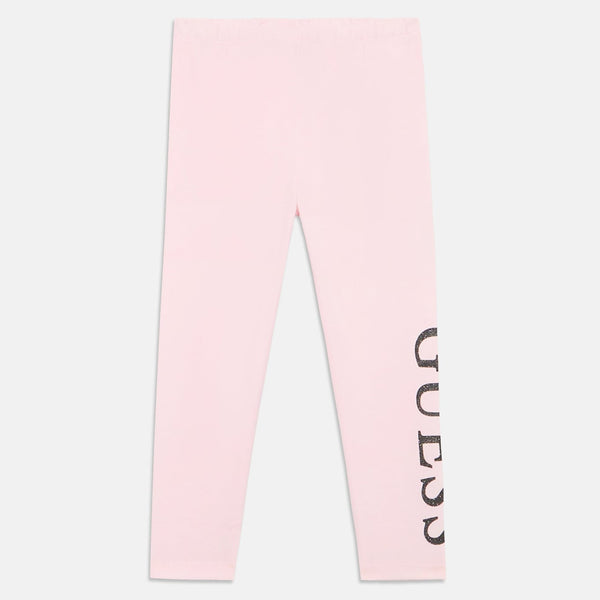 Guess Leggings Rosa Nero Bambina