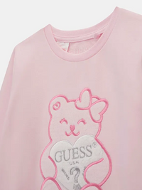 Guess Kids Felpa Girocollo Rosa Bambina — immagine 3