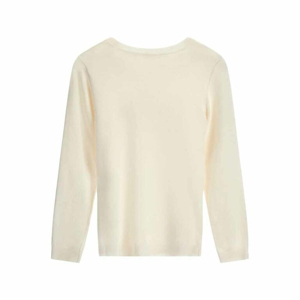 Guess Kids Maglioncino Girocollo Bianco Bambina