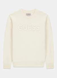 Guess Pull Col Rond Blanc Enfant — immagine 1