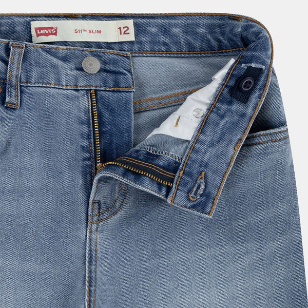 Levi's Lvb New 511 Pantaloncini Blu Denim Bambini Ragazzi