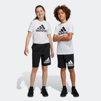 Shorts Adidas Essentials Noir Blanc Enfant — immagine 2