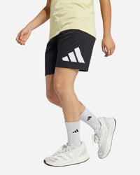 Adidas Sportswear Short Grande Logo Noir Blanc Enfant — immagine 2