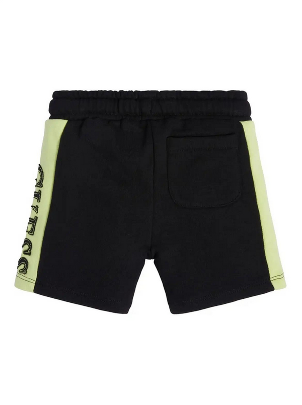 Guess Kids Athletic Pantaloncini Nero Giallo Bambino