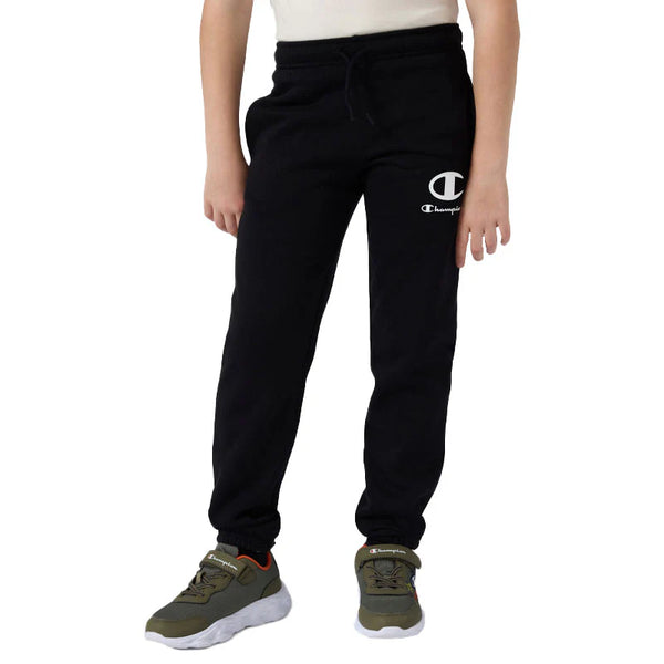 Champion Kids Cuff Pantaloni Tuta Neri Bambini Ragazzi
