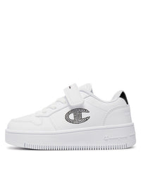 Chaussures basses enfant Champion Rebound Platform Glitter G Ps blanches — immagine 1