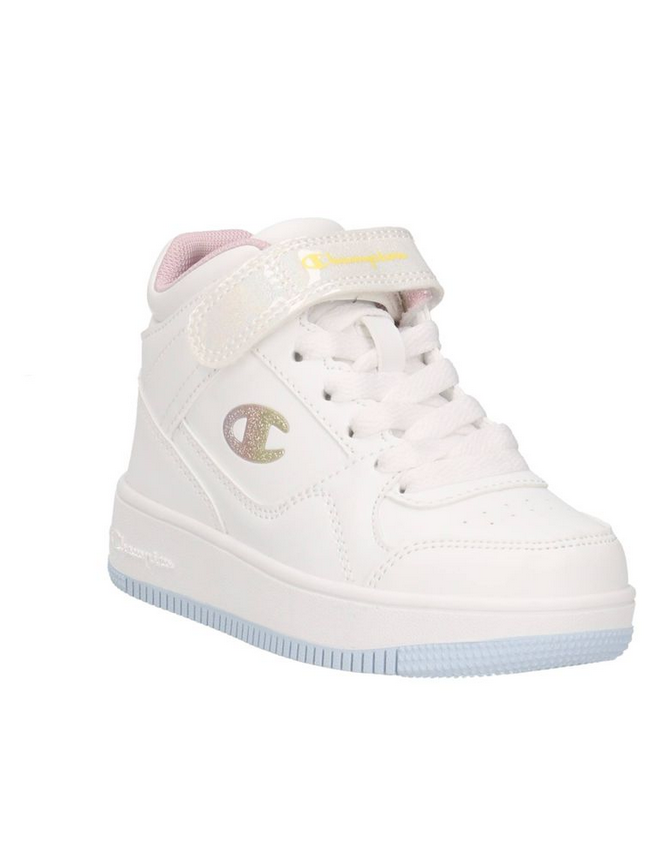 Champion Rebound Mid Baskets Montantes Blanches Fille