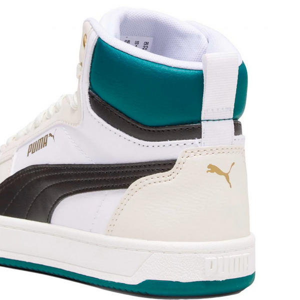 Puma Caven 2.0 Mid Jr Scarpe Alte Panna Verde Bambini Ragazzi