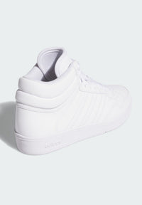 Adidas Scarpe Hoops Mid Scarpe Bianche Bambini Ragazzi — immagine 2