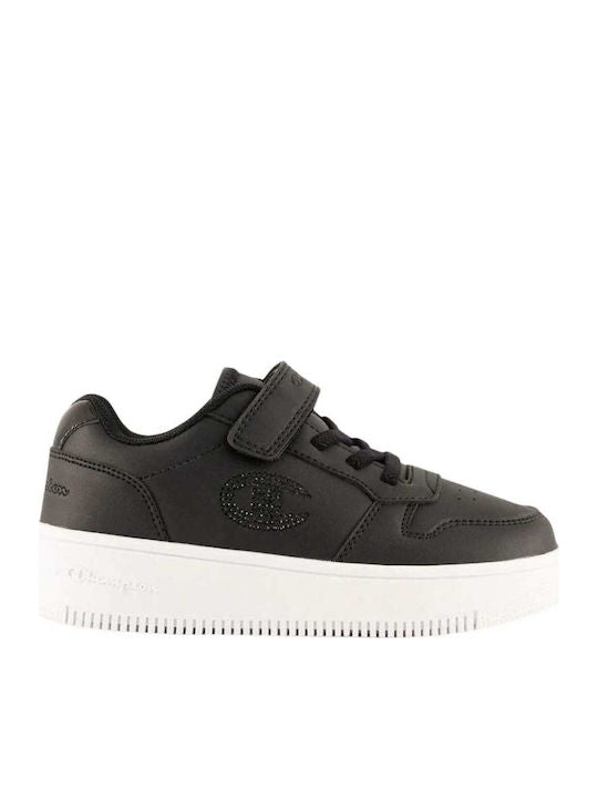 Champion Rebound18 Platform Glitter Scarpe Nere Bambina