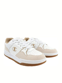 Champion Authentic Athletic Apparel Chaussures Blanches Beiges Femme — immagine 2