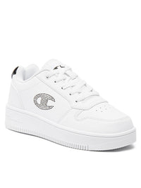 Champion Rd18 Platform Glitter Chaussures Blanches Filles — immagine 1